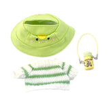 Maxbell Doll Clothes Decor Sit and Sit Party Lightweight Gift with Mini Water Bottle Green