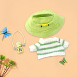 Maxbell Doll Clothes Decor Sit and Sit Party Lightweight Gift with Mini Water Bottle Green