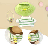 Maxbell Doll Clothes Decor Sit and Sit Party Lightweight Gift with Mini Water Bottle Green