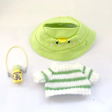 Maxbell Doll Clothes Decor Sit and Sit Party Lightweight Gift with Mini Water Bottle Green