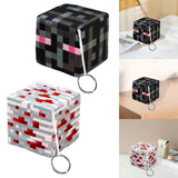 Maxbell Cube Plush Toy Stuffed Doll for Party Toy Goodie Bag Fillers Holiday Present Black
