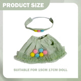 Maxbell Doll Clothes Outfit Set for 15-17cm Dolls Toy DIY Crafts Accessories No Doll