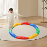 Maxbell Kids Balance Beams Training Toy Sports Toy Indoor and Outdoor Balance Blocks 8Pcs Rainbow