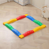 Maxbell Kids Balance Beams Training Toy Sports Toy Indoor and Outdoor Balance Blocks 12Pcs Rainbow