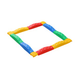 Maxbell Kids Balance Beams Training Toy Sports Toy Indoor and Outdoor Balance Blocks 12Pcs Rainbow