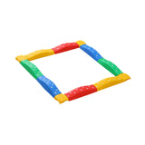 Maxbell Kids Balance Beams Training Toy Sports Toy Indoor and Outdoor Balance Blocks 12Pcs Rainbow