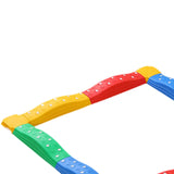Maxbell Kids Balance Beams Training Toy Sports Toy Indoor and Outdoor Balance Blocks 12Pcs Rainbow