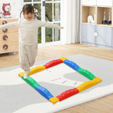 Maxbell Kids Balance Beams Training Toy Sports Toy Indoor and Outdoor Balance Blocks 12Pcs Rainbow