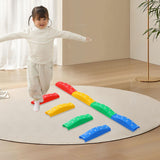 Maxbell Kids Balance Beams Training Toy Sports Toy Indoor and Outdoor Balance Blocks 4Pcs Rainbow