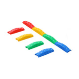 Maxbell Kids Balance Beams Training Toy Sports Toy Indoor and Outdoor Balance Blocks 4Pcs Rainbow