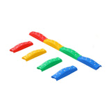 Maxbell Kids Balance Beams Training Toy Sports Toy Indoor and Outdoor Balance Blocks 4Pcs Rainbow