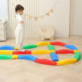 Maxbell Kids Balance Beams Training Toy Sports Toy Indoor and Outdoor Balance Blocks 4Pcs Rainbow