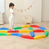 Maxbell Kids Balance Beams Training Toy Sports Toy Indoor and Outdoor Balance Blocks 8Pcs Colorful