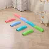 Maxbell Kids Balance Beams Training Toy Sports Toy Indoor and Outdoor Balance Blocks 4Pcs Colorful
