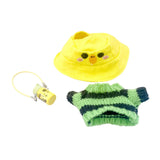 Maxbell Doll Clothes Stylish Party Gift Comfortable Adorable Decor with Small Kettle Yellow Hat