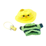 Maxbell Doll Clothes Stylish Party Gift Comfortable Adorable Decor with Small Kettle Yellow Hat