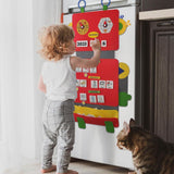Maxbell Visual Schedule Pocket Chart Calendar with Designed Cards Learning Materials