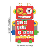 Maxbell Visual Schedule Pocket Chart Calendar with Designed Cards Learning Materials