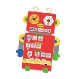 Maxbell Visual Schedule Pocket Chart Calendar with Designed Cards Learning Materials