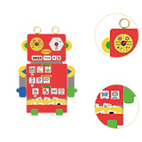 Maxbell Visual Schedule Pocket Chart Calendar with Designed Cards Learning Materials