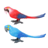 Maxbell Realistic Parrot Animal Figurine Animal Statue Toy for Kids Ages 3+ Children Red