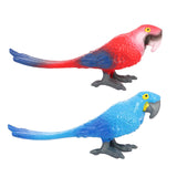 Maxbell Realistic Parrot Animal Figurine Animal Statue Toy for Kids Ages 3+ Children Red
