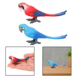 Maxbell Realistic Parrot Animal Figurine Animal Statue Toy for Kids Ages 3+ Children Red