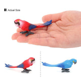 Maxbell Realistic Parrot Animal Figurine Animal Statue Toy for Kids Ages 3+ Children Red