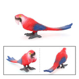 Maxbell Realistic Parrot Animal Figurine Animal Statue Toy for Kids Ages 3+ Children Red