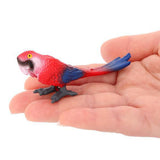 Maxbell Realistic Parrot Animal Figurine Animal Statue Toy for Kids Ages 3+ Children Red