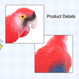 Maxbell Realistic Parrot Animal Figurine Animal Statue Toy for Kids Ages 3+ Children Red