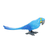 Maxbell Realistic Parrot Animal Figurine Animal Statue Toy for Kids Ages 3+ Children Blue