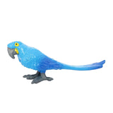 Maxbell Realistic Parrot Animal Figurine Animal Statue Toy for Kids Ages 3+ Children Blue