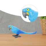 Maxbell Realistic Parrot Animal Figurine Animal Statue Toy for Kids Ages 3+ Children Blue