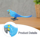 Maxbell Realistic Parrot Animal Figurine Animal Statue Toy for Kids Ages 3+ Children Blue