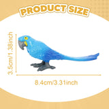 Maxbell Realistic Parrot Animal Figurine Animal Statue Toy for Kids Ages 3+ Children Blue