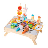 Maxbell BBQ Toys Kitchen Model Toy for Cultivate Storage Habits Party Recognize Food