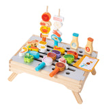 Maxbell BBQ Toys Kitchen Model Toy for Cultivate Storage Habits Party Recognize Food