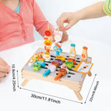 Maxbell BBQ Toys Kitchen Model Toy for Cultivate Storage Habits Party Recognize Food