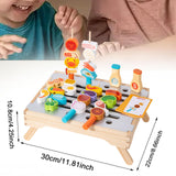 Maxbell BBQ Toys Kitchen Model Toy for Cultivate Storage Habits Party Recognize Food