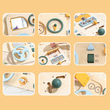 Maxbell Car Driving Steering Wheel Toy Wooden Busy Board Toy for Kids for Home Plane