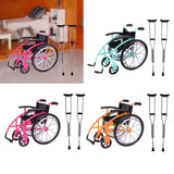 Maxbell Crutchs Wheelchair Models Experiment Stem Projects Toy Doll House Accessories Green