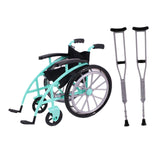 Maxbell Crutchs Wheelchair Models Experiment Stem Projects Toy Doll House Accessories Green