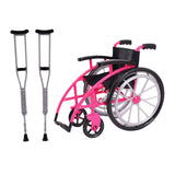 Maxbell Crutchs Wheelchair Models Experiment Stem Projects Toy Doll House Accessories Pink