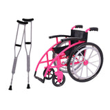 Maxbell Crutchs Wheelchair Models Experiment Stem Projects Toy Doll House Accessories Pink