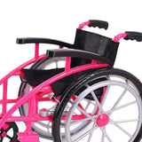 Maxbell Crutchs Wheelchair Models Experiment Stem Projects Toy Doll House Accessories Pink