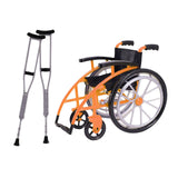 Maxbell Crutchs Wheelchair Models Experiment Stem Projects Toy Doll House Accessories Orange