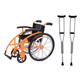 Maxbell Crutchs Wheelchair Models Experiment Stem Projects Toy Doll House Accessories Orange