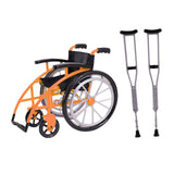 Maxbell Crutchs Wheelchair Models Experiment Stem Projects Toy Doll House Accessories Orange