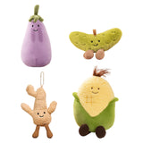 Maxbell Cute Plush Toy Cartoon Soft Small for Wedding Home Decoration Boys and Girls Eggplant Shape